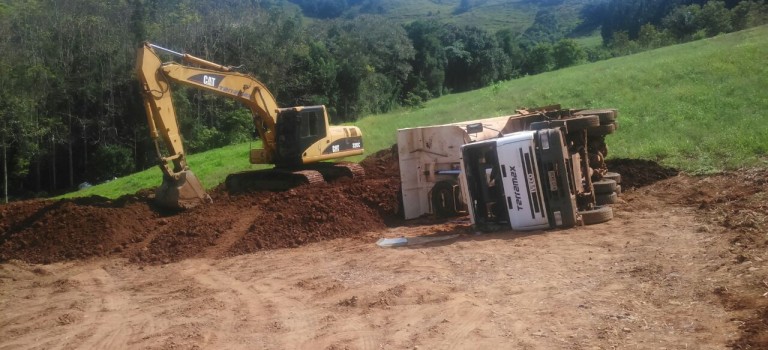 Acidente em Seara deixa motorista ferido