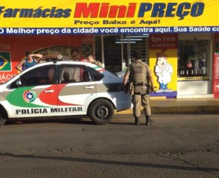 Farmácia é assaltada no centro de Chapecó na Av. Marechal Deodoro da Fonseca