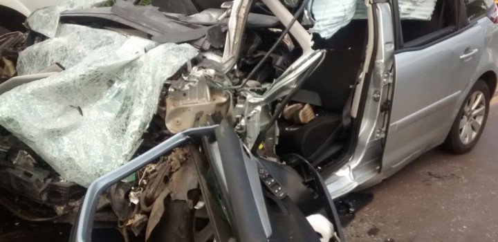 Acidente na 282 em Xaxim deixa motorista gravemente ferido