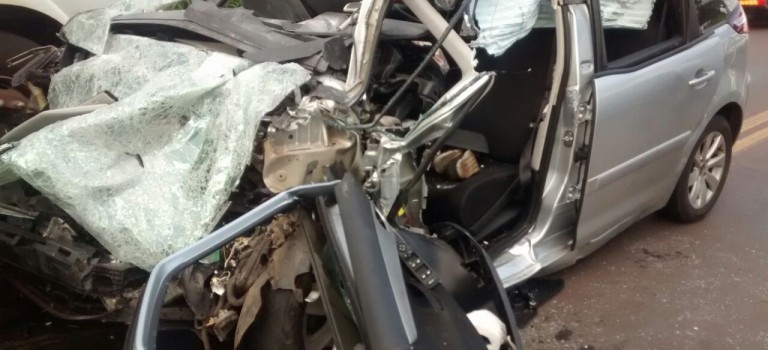 Acidente na 282 em Xaxim deixa motorista gravemente ferido