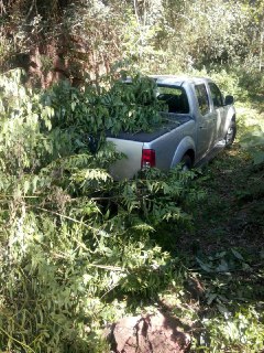Camionete roubada em Coronel Freitas é recuperada intacta