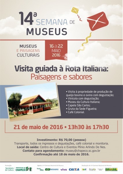 Chapecó celebra o Dia Internacional dos Museus com programação especial