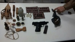 Polícia Militar prende homem por posse ilegal de arma e suspeita de tráfico no Boa Vista