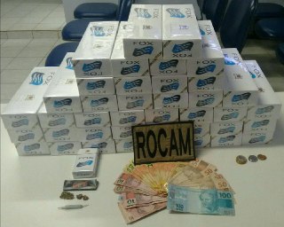 ROCAM prende homem por posse de droga e venda de cigarros contrabandeados no Maria Goreti