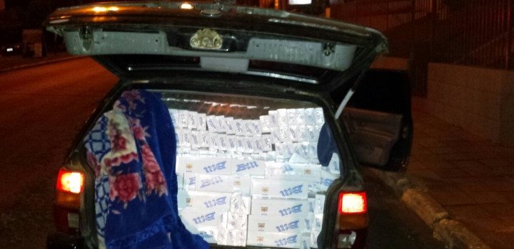 Polícia apreende 1.500 maços de cigarros em Chapecó