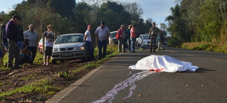 Agricultor morre atropelado entre Xavantina e Xanxerê