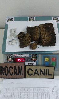 Com ajuda da comunidade ROCAM apreende drogas e prende suspeito por tráfico no Passo dos Fortes