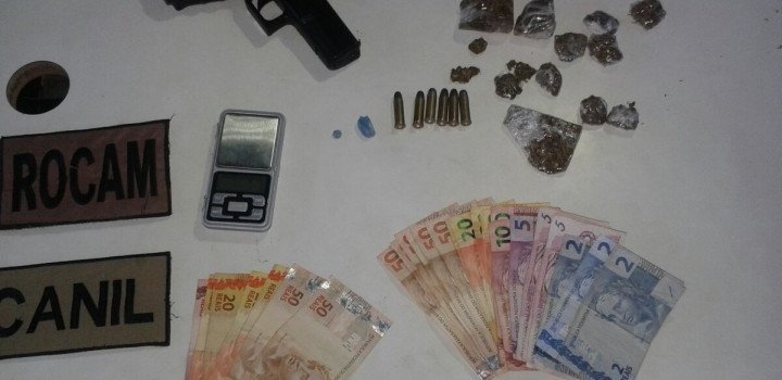 Polícia Militar prende homem por suspeita de tráfico de drogas no Pinheirinho