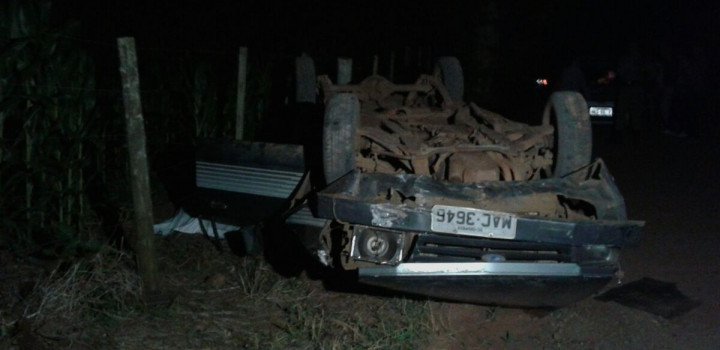 Homem perde a vida em capotamento no distrito de Marechal Bormann