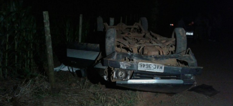 Homem perde a vida em capotamento no distrito de Marechal Bormann