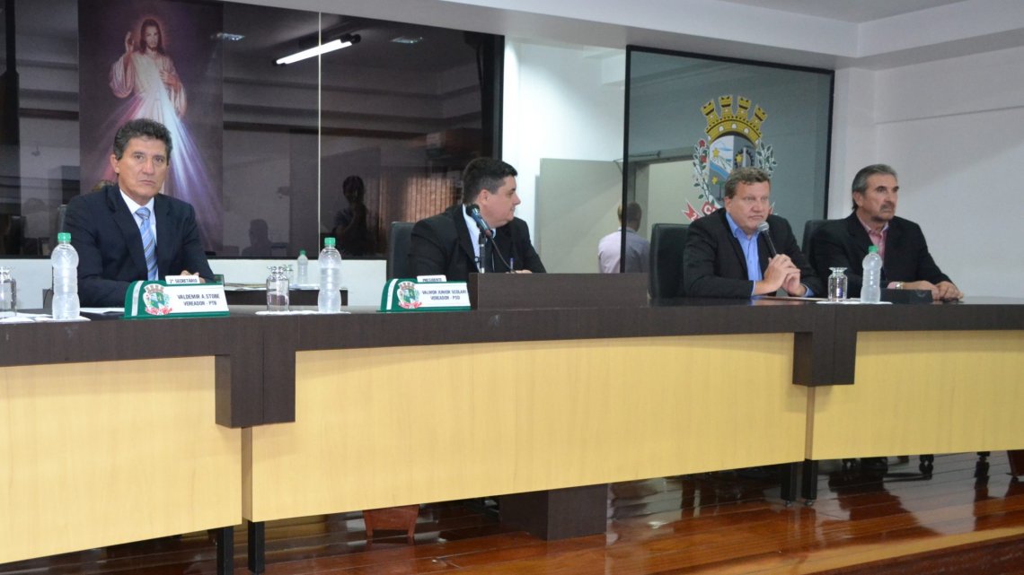 Prefeito e Vice participam da abertura dos trabalhos da 18ª Legislatura da Câmara de Vereadores