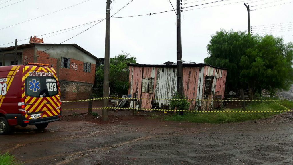 Desabamento de residência em Chapecó