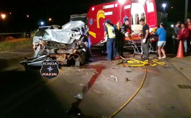 Grave acidente envolvendo carro de Xanxerê deixa quatro feridos na BR-282 em Ponte Serrada