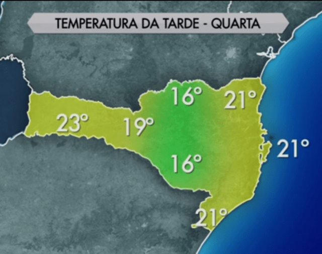 Massa de ar frio se afasta e quinta-feira registra temperaturas de até 24°C em SC