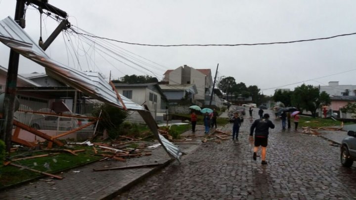 Temporal destelha casas e derruba árvores no Extremo Oeste