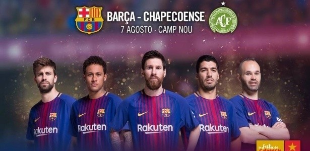 Barcelona anuncia horário de partida contra a Chapecoense