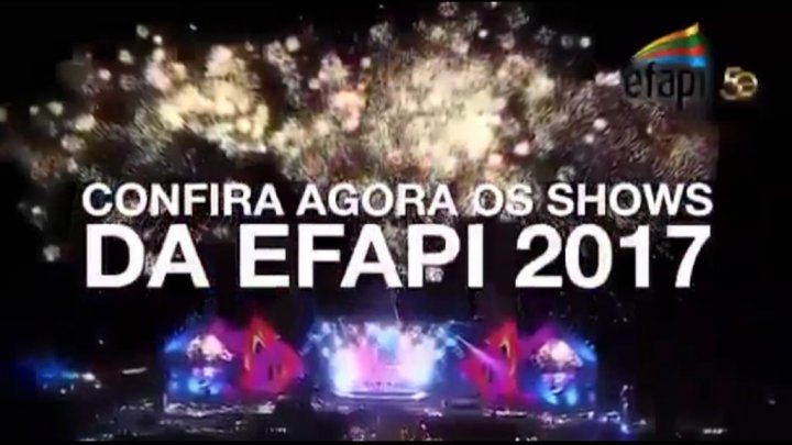 Confira a lista Shows Efapi 2017! Extraoficialmente…