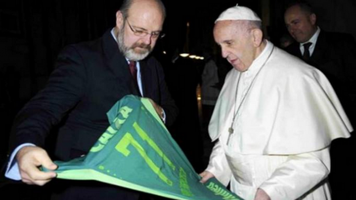Chape confirma amistoso com a Roma e prevê visita ao Papa Francisco