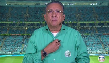 Galvão Bueno vai contar história da Chapecoense em filme