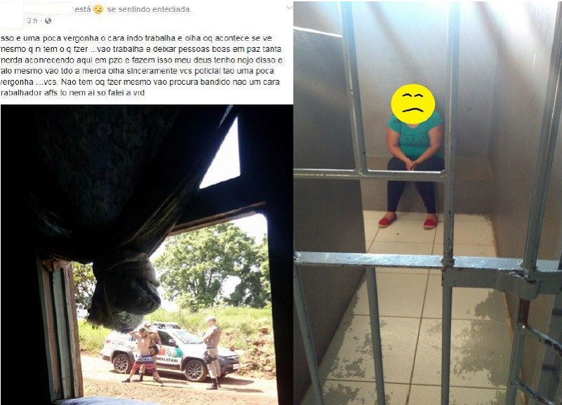 Mulher ofende Polícia Militar no Facebook e é detida
