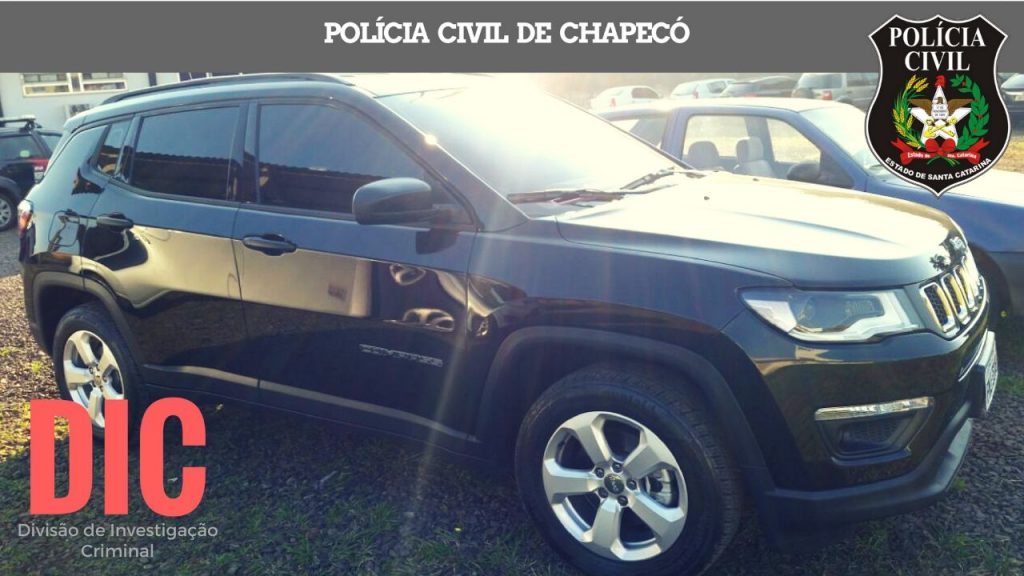 POLÍCIA CIVIL APREENDE EM CHAPECÓ CAMINHONETE ROUBADA EM SÃO PAULO