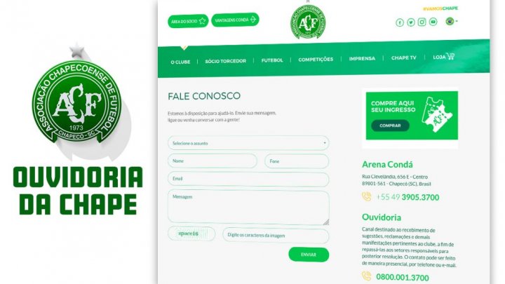 CHAPECOENSE LANÇA CANAL DE OUVIDORIA