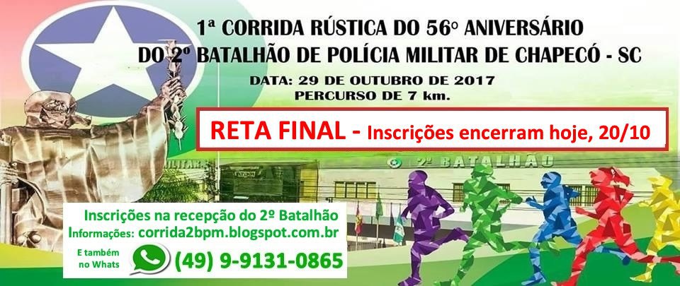 Unochapecó e 2º Batalhão da PM realizam 5ª edição da Corrida Rústica -  Chapecó - Unochapecó