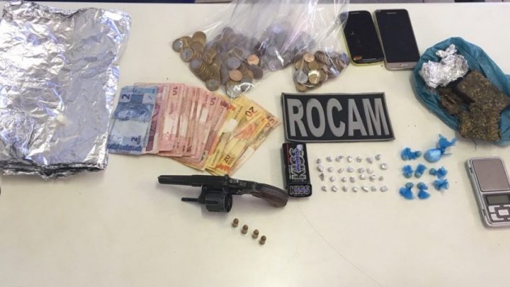 ROCAM prende suspeitos com drogas e armas no Seminário