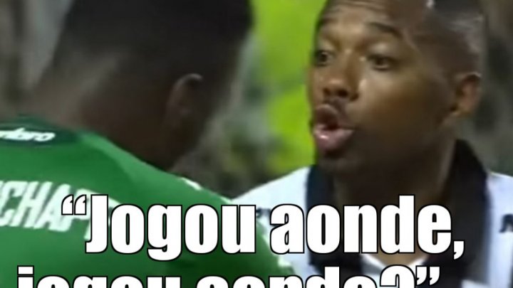 “Jogou aonde, jogou aonde?” Robinho disparou contra Moisés da Chape