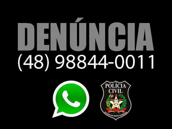 Polícia Civil lança whatsapp para o Disque Denúncia em SC