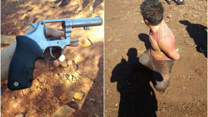 Após assalto, bandidos trocam tiros com a PM e um é preso