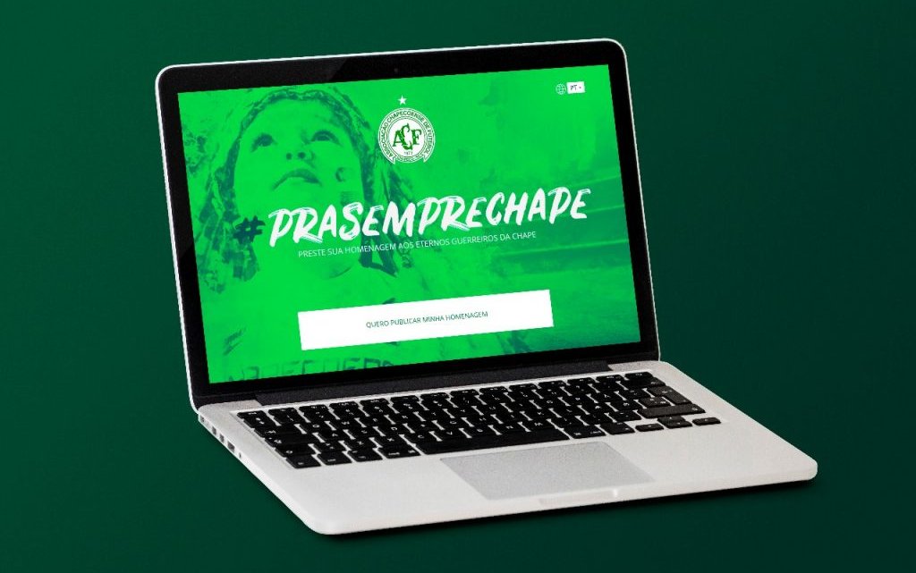 Chapecoense lança portal de homenagens “Pra Sempre Chape”