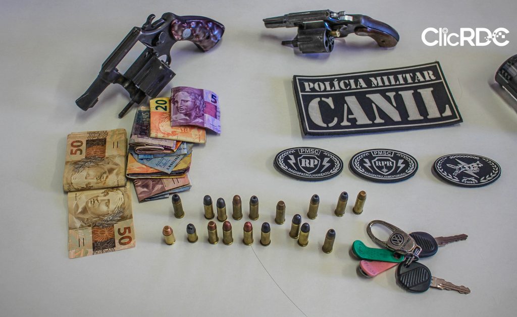 Cinco suspeitos são detidos com armas em Chapecó