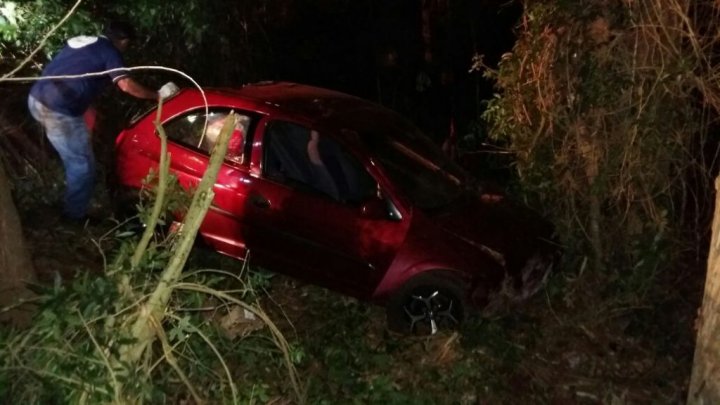 Saída de pista é registrada na BR 282