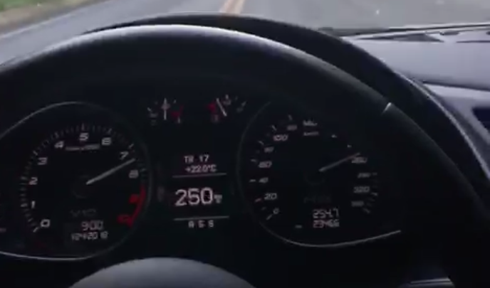 Motorista passa dos 250km/h vindo pra Chapecó pela SC 157