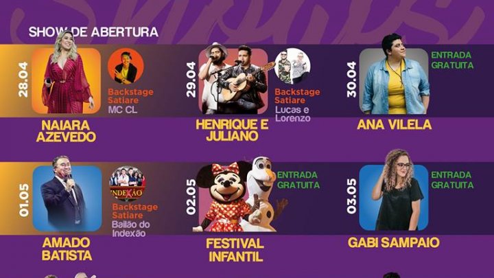 Venda de ingressos para a ExpoFemi 2018 inicia nesta quinta-feira