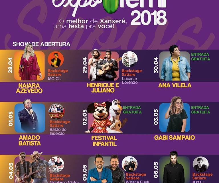 Venda de ingressos para a ExpoFemi 2018 inicia nesta quinta-feira