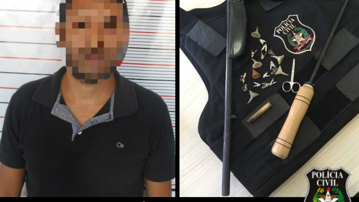 Polícia Civil prende homem por posse de arma e maus-tratos de animais