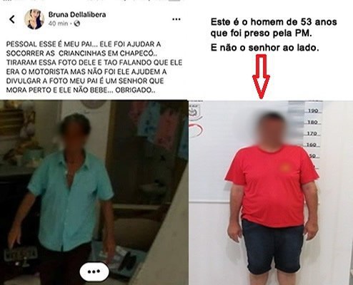 Homem auxiliou no socorro de crianças foi confundido com o motorista imprudente nas redes sociais