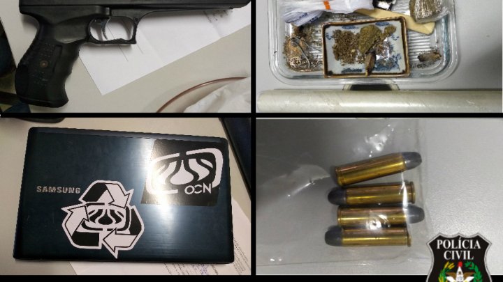 POLÍCIA CIVIL DE CHAPECÓ REALIZA PRISÕES POR TRÁFICO DE DROGAS, POSSE DE MUNIÇÕES, RECEPTAÇÃO E CORRUPÇÃO DE MENORES