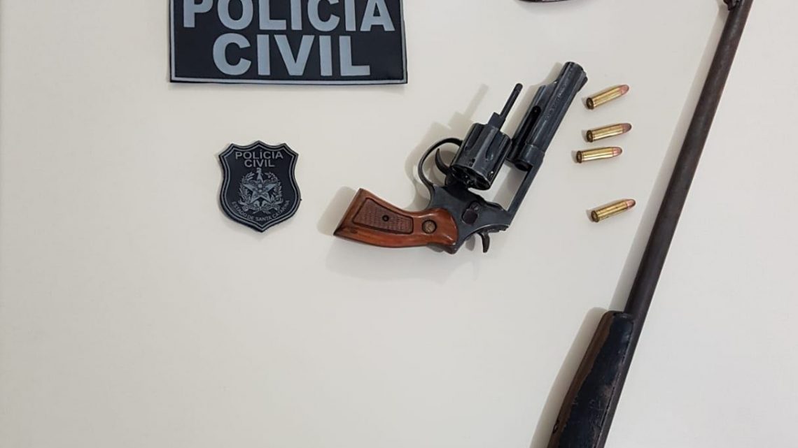 POLÍCIA CIVIL REALIZA PRISÃO DE AUTOR POR POSSE DE ARMA DE FOGO