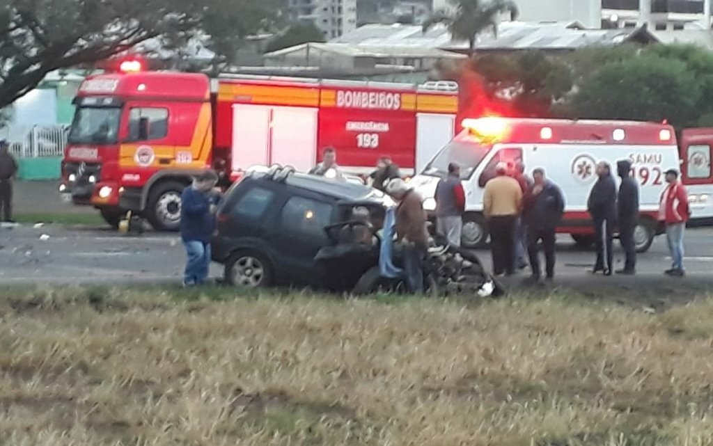 Acidente grave em Ponte Serrada deixa 3 mortos