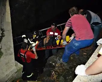 Homem sofre ferimentos graves após cair de ponte em Concórdia