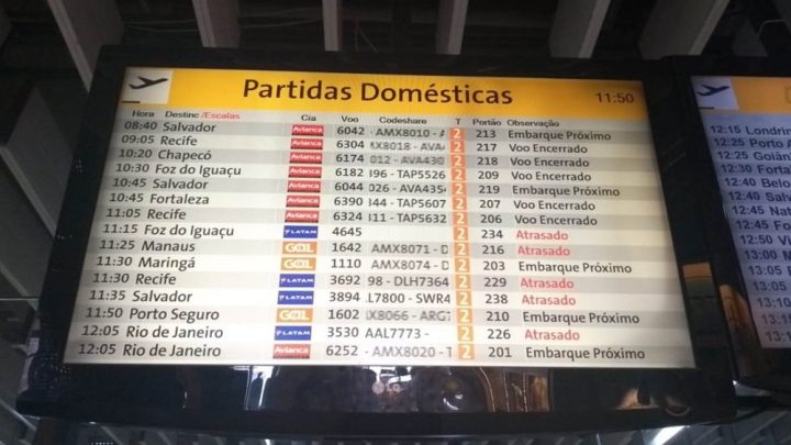 Falha em radar afeta voos nos aeroportos de Congonhas, Cumbica e também Chapecó