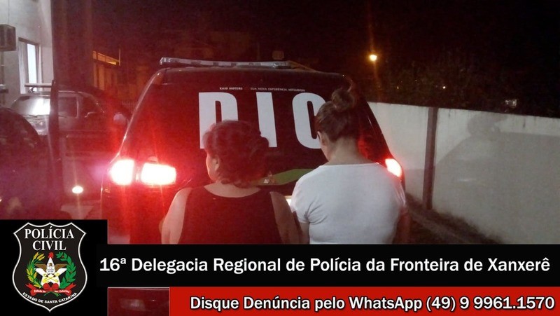 Polícia Civil de Xanxerê prende duas mulheres por tráfico de drogas