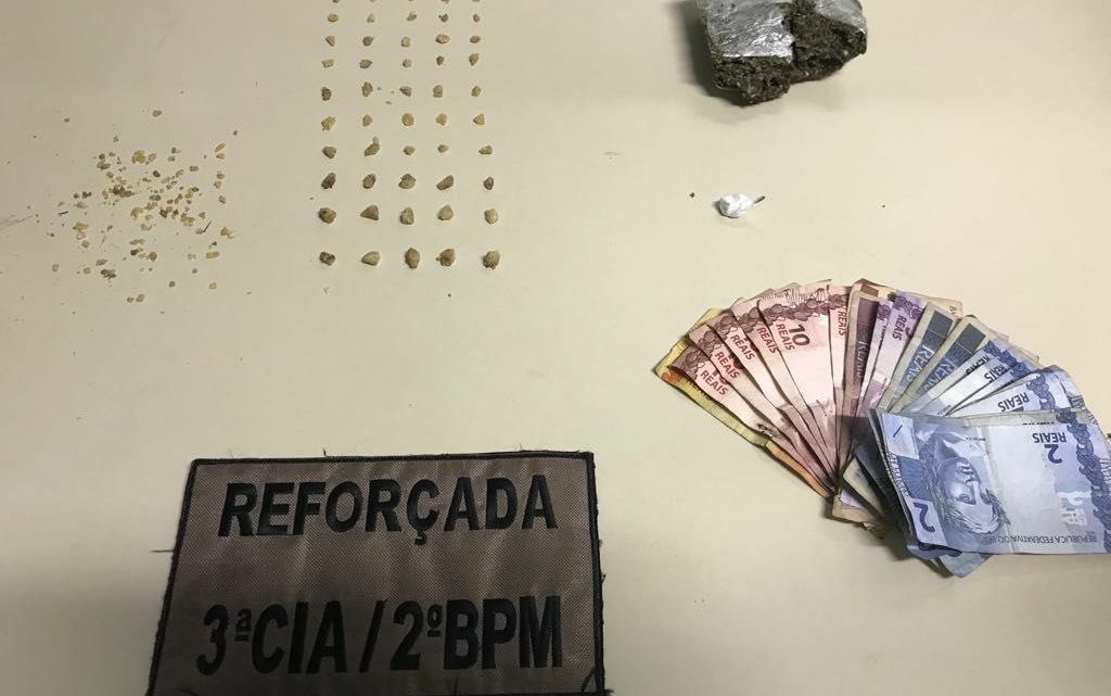 Adolescente de 14 anos é detido com 55 pedras de crack no São Pedro