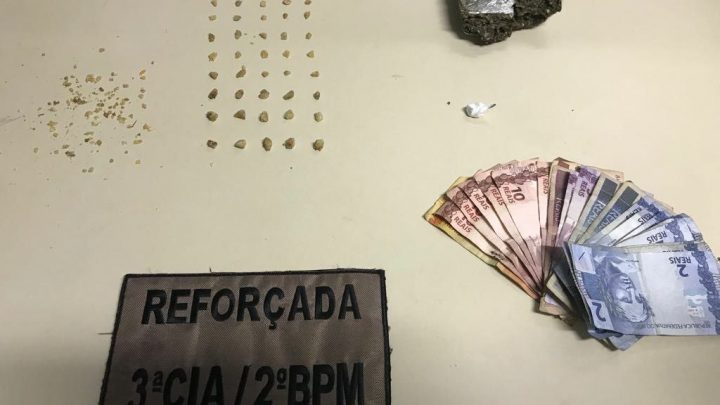 Adolescente de 14 anos é detido com 55 pedras de crack no São Pedro