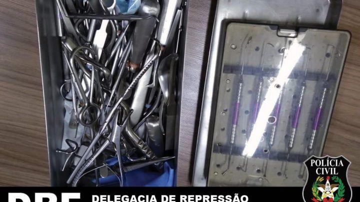 DRF de Chapecó recupera aparelhos cirúrgicos avaliados em 30 mil reais