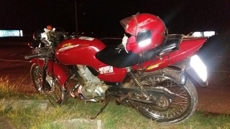 Motociclista sofre acidente na BR-282 em Pinhalzinho