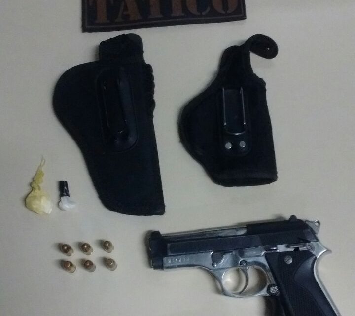 Tático da PM prende homem com pistola e cocaína em Chapecó